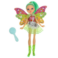 Кукла 18см Фея с крыльями зеленые волосы расческа на блистере Тутти 372477
