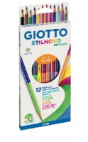 Карандаш 24 цв Giotto Stilnovo Bicolor ast двусторонние 256900