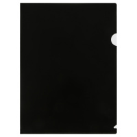 Папка угол А4 0,15 мм непрозрачная черная