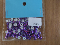 Пайетки d 3мм фиолетовый 36