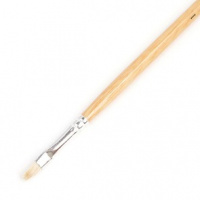 Кисть Щетина 1 плоская 5 мм длинная ручка нелакир Сонет 2056771