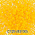 Бисер GAMMA 10/0 50 г 1-й сорт непрозрачный C129 ярко желтый