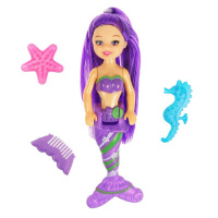 Кукла 17см Русалка фиолетовые волосы с аксессуарами на блистере Тутти 369722
