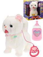 Котенок интерактивный 28,5*14,5*26см звук, на поводке 