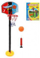 Корзина баскетбол напольная высота 118см щит 34.5*25см мяч насос коробка 639634