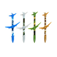 Ручка гел Синяя 0,5мм Ракета игольчатая 