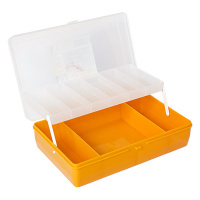 Контейнер Гамма пластик 23.5 x 15 x 6.5 см желтый