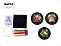 Набор для вышивания гладью 27*27см ассорти М-11907