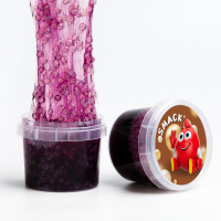 Слайм стекло с шариками 90гр Smack фиолетовый