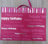Пакет бумажный 33*45*10 Happy Birthday