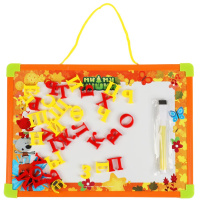 Доска для рисования магнитная 30*22см Ми-Ми-Мишки с русскими буквами играем вместе 269225