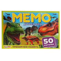 Игра мемо Динозавры 3+ 50 карточек 302141