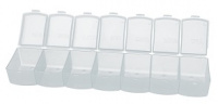 Контейнер Гамма пластик 25,5*5,5*4 см прозрачный 7 отделений Т-38