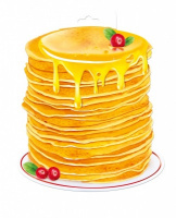 Плакат вырубка Стопка блинов А4 29.957.00