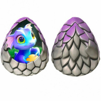 Игрушка антистресс 25см яйцо дракона фиолетовый 330036