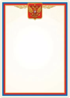 Грамота без надписи символика 170гр рамка синяя/красная 7200863