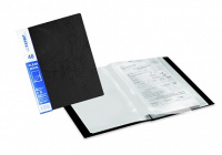 Папка А4 40 вклад 0,6 мм Expert волокно Черная