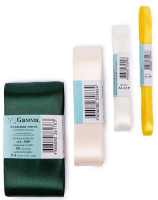 Набор атласных лент №4 12 мм, 25 мм, 6 мм, 50 мм 5.4 м х 4 цв ALPM