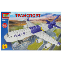 Конструктор город мастеров Самолет 48 деталей 369988