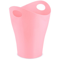 Корзина для бумаг 08 л пластик Pastel розовая