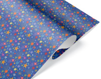Бумага упаковочная Сверкающие звезды 70*100 см 2050800