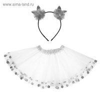 Набор карнавальный Зайка ободок + юбка 4341434