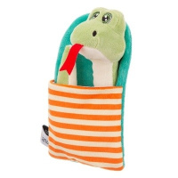 Мягкая игрушка Змейка зеленая в мешочке 35см