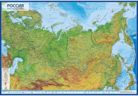 Карта России ФИЗИЧЕСКАЯ 101*70 КН051