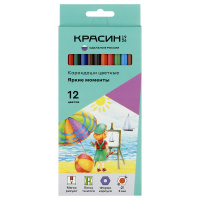 Карандаш 12 цв Красин "Яркие моменты" супермягкие шестигран