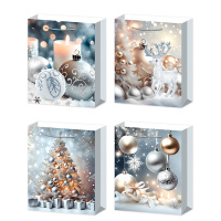 Пакет нг 26*32*10 Серебро  М-8241