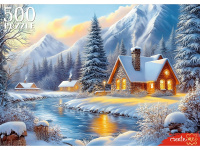 Пазлы 500 Зимний пейзаж