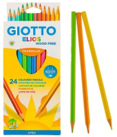 Карандаш 24 цв Giotto Elios Tri пластиковые трехгранные 275900