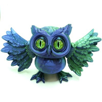 Фигурка 3D подвижная Сова София цвет в ассорт 17*10*8см 110/ФБ