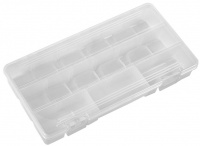 Коробка для швейных принадлежностей ОМ-040 пластик 23 x 12.2 x 3.4 см прозрачная