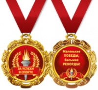 Медаль За успехи в спорте (металл золото 65 мм) 58.53.006