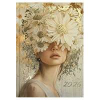 Ежедневник 2026г А5 160л Золотая эстетика тв 71536