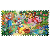 Коврик-Пазл Крошка Енот 8 сегментов каждый 31.5*31.5см Играем Вместе 187749