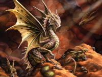 Пазлы 500 деталей Пустынный Дракон 3D Desert Dragon