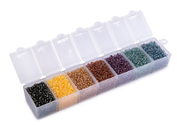 Бисер GAMMA 10/0 90 г 1-й сорт набор №3 7 цветов по 13 г GNB