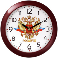 Часы настенные ход плавный Troyka круглые 29*29*3,5 цвет ассорти