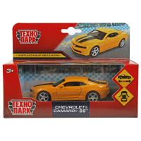 Машина технопарк 11.3см Chevrolet Camaro ss желтый двери инерц 350624