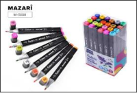 Маркеры для скетчинга 24цв Фантазия основные цвета двусторонние М-15023-24,М-5038, М-6068