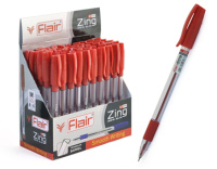 Ручка шарик Красная 0.7мм Flair Zing трехгранная F-1151/кр