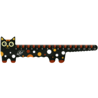 Линейка 15см пластик фигурная "Кот" 32С 2265-08