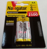 Батарейка аккумулятор HR06 Navigator AA 2100 mAh