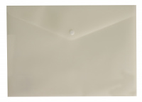 Папка-конверт А4 кнопка 0.18 мм Молоко DeLuxe
