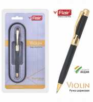 Ручка подарочная шарик "Flair" VIOLIN 1мм черный/золото блистер
