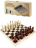 Шахматы деревянные поле 29 см фигуры из дерева ИН-7520