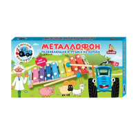 Металлофон Синий трактор деревянный Буратино 386451