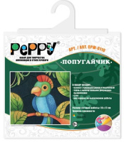 Аппликация в стиле пэчворк Попугайчик CPW-0110